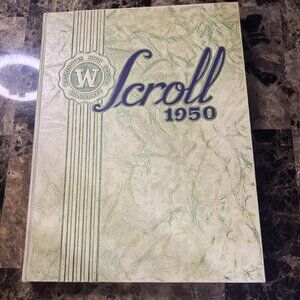 1950 WASHINGTON HIGH SCHOOL YEARBOOK MILWAUKEE, WISCONSIN SCROLL